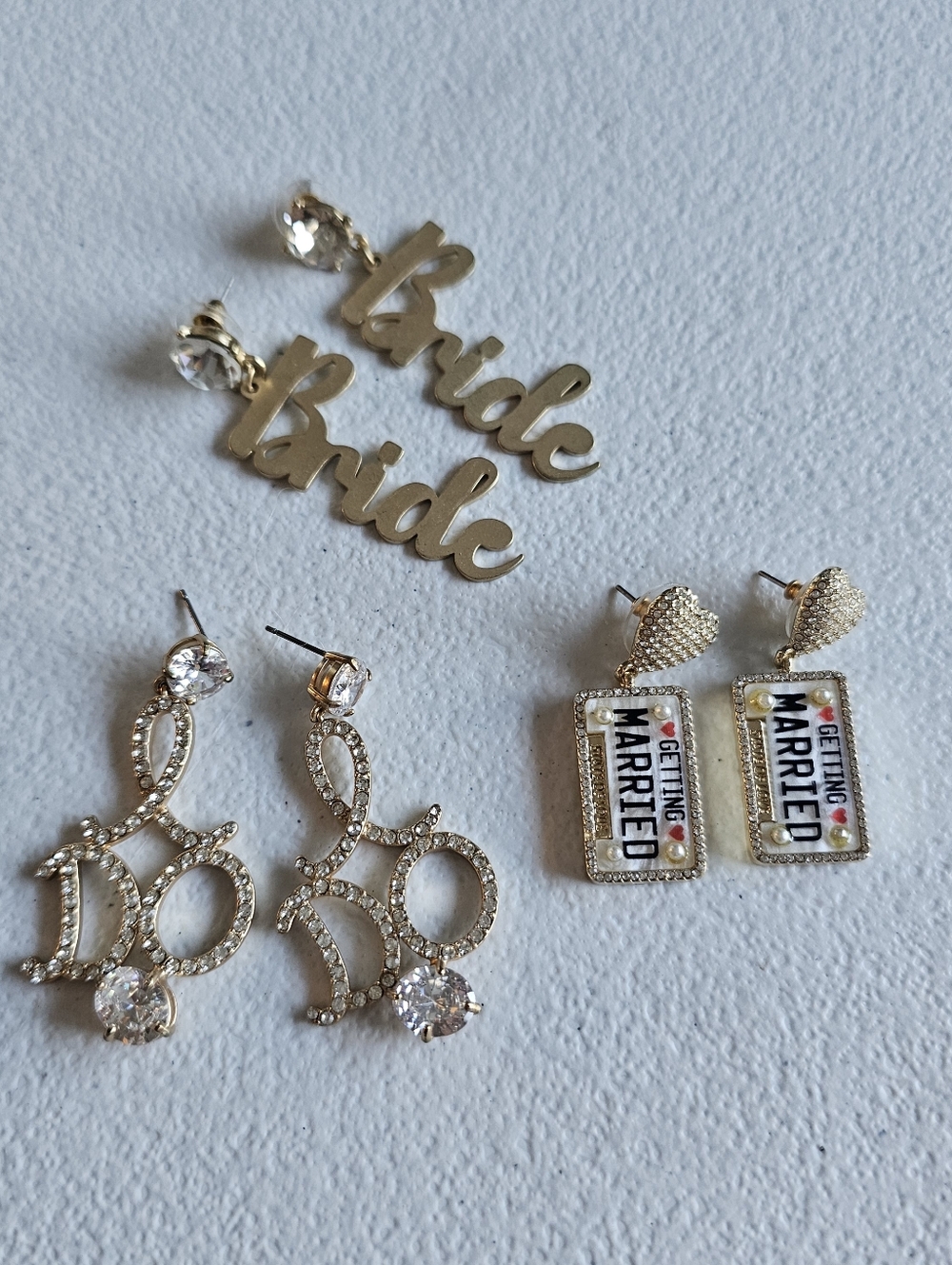 Bridal Earrings Bundle BaubleBar Bride I Do Wedding Statement Set